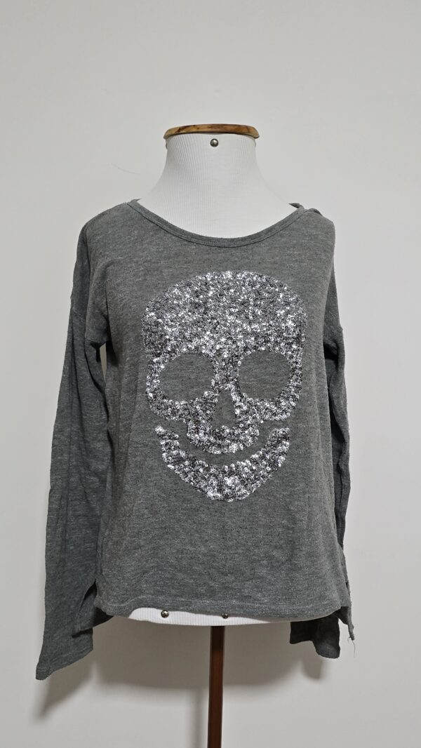 Blusa Cinza Manga Longa