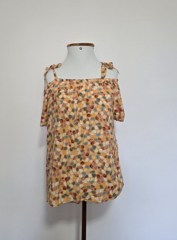 BLUSA ESTAMPA LARANJA