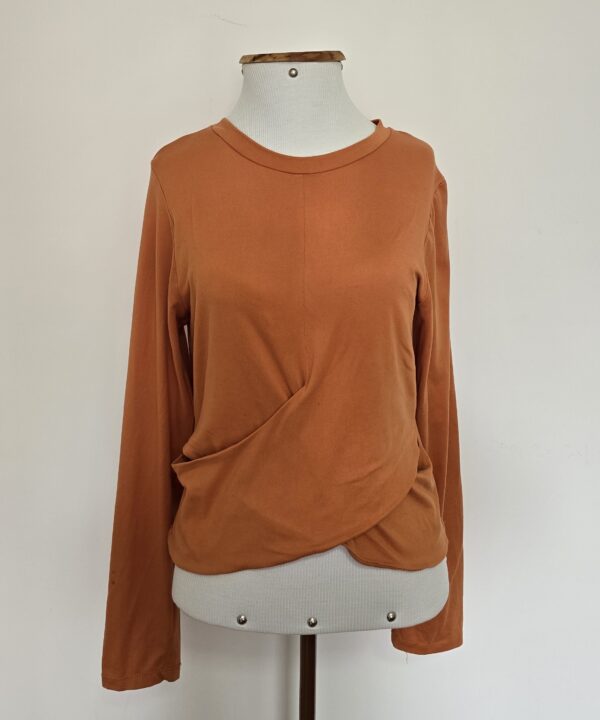 BLUSA MANGA LONGA LARANJA