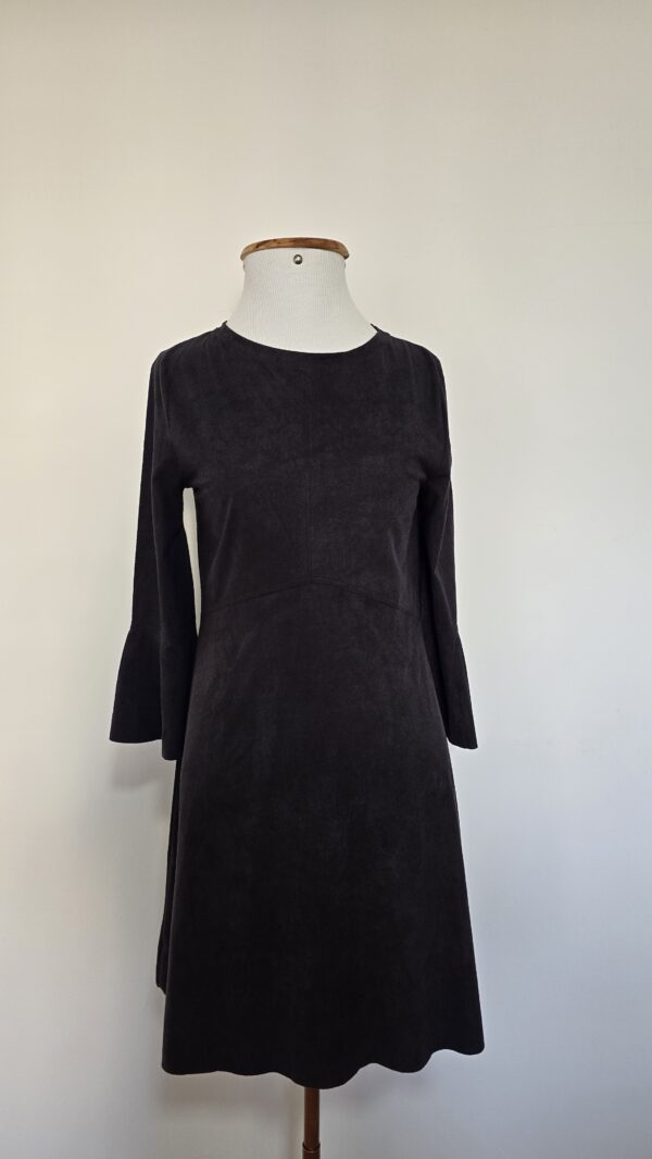 VESTIDO MEIA MANGA SUEDE