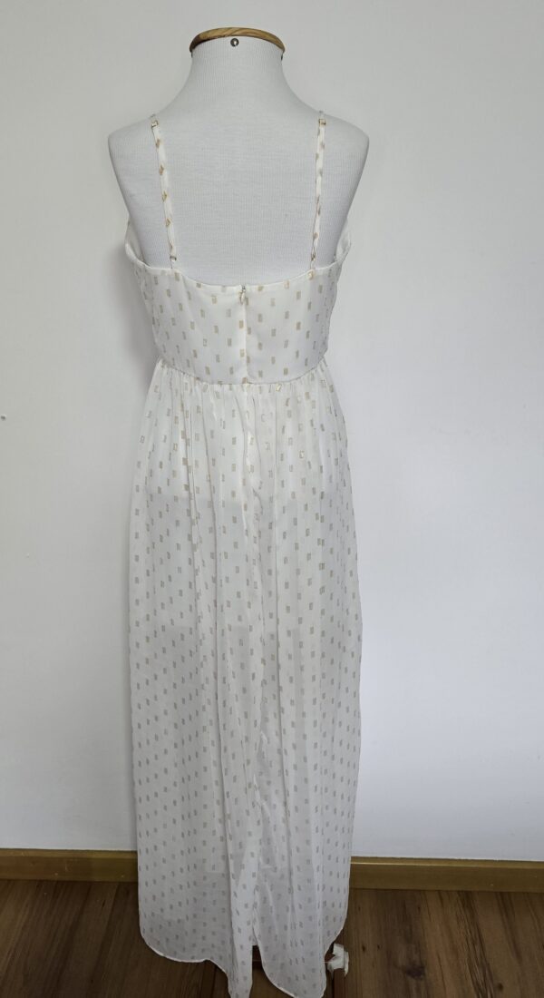 VESTIDO BRANCO DETALHES DOURADO - Image 2