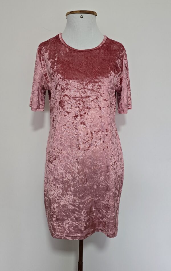 VESTIDO ROSA SUÉDE