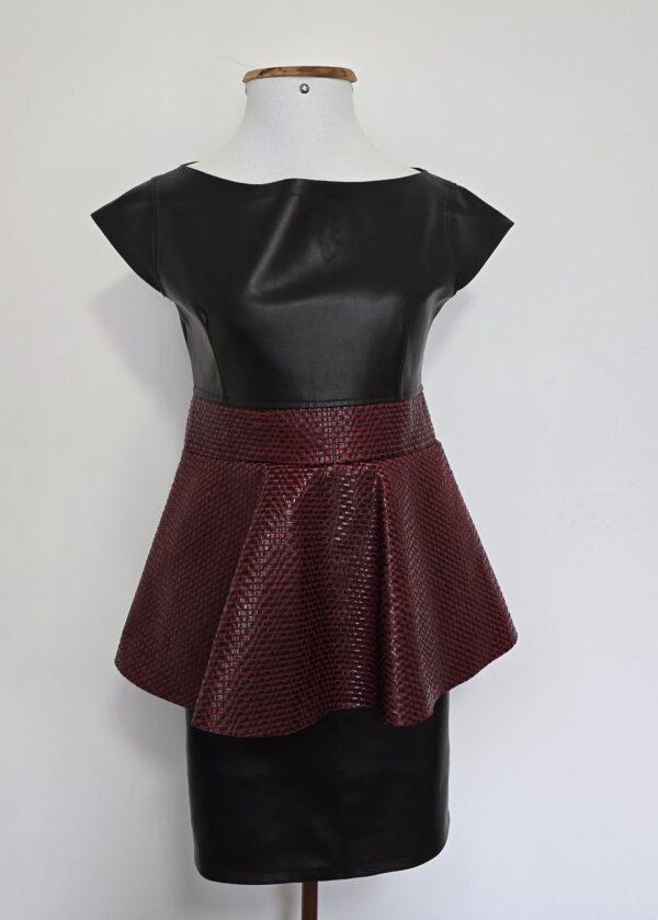 VESTIDO COURO ECOLÓGICO