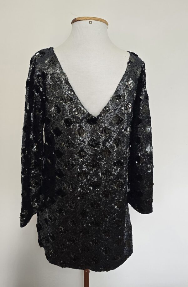 VESTIDO CINZA PAETÊS